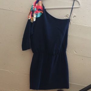 Tibi Dresses - One shoulder sequined mini dress Tibi Dresses - One shoulder sequined mini dress